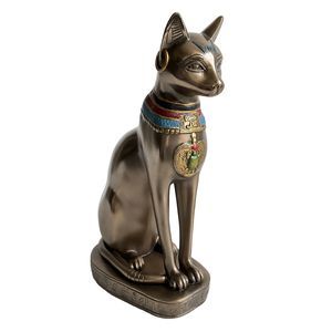 Top Collection Ancient Egyptian Sitting Cat Goddess Bastet Statue